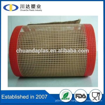 Wholesale price vulcanizing press ptfe teflon coated fiberglass mesh conveyor belt